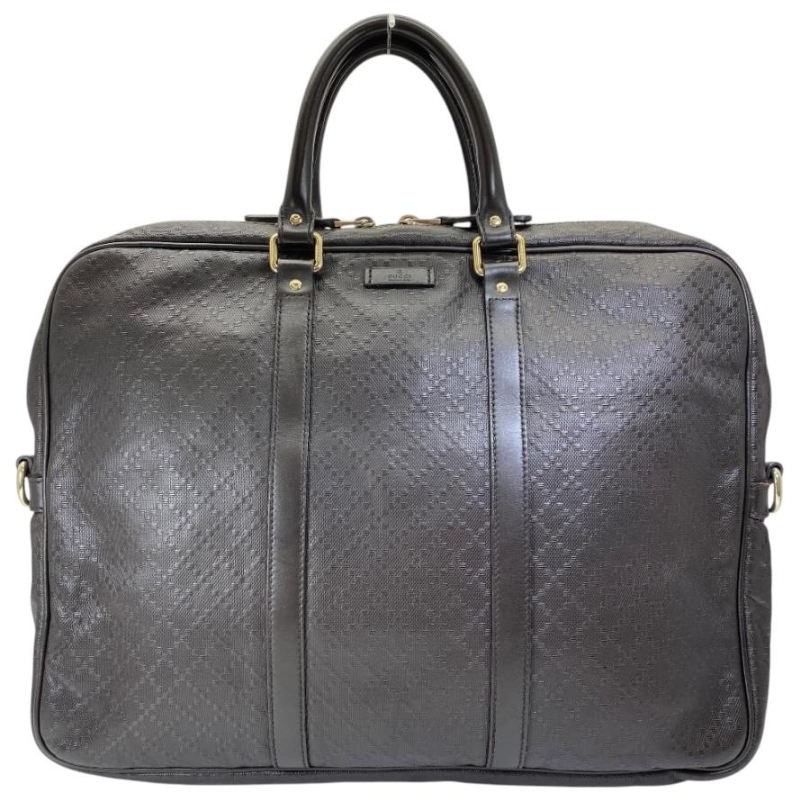 グッチ グッチシマ 201480 GGレザー ビジネスバッグ ブラック GUCCI