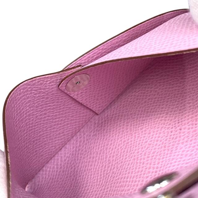 美品 エルメス カルヴィ デュオ エプソン ピンク Z刻印 箱 ガルヴィデュオ エルメス Z刻印 ピンク 美品 カードケース
