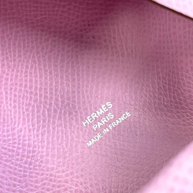 美品 エルメス カルヴィ デュオ エプソン ピンク Z刻印 箱 ガルヴィデュオ エルメス Z刻印 ピンク 美品 カードケース