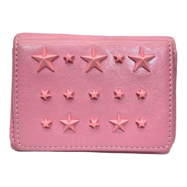 ジミーチュウ　B/W 折りたたみウォレット 最短翌日お届け ジミーチュウ 財布 ミニウォレット 三つ折り財布