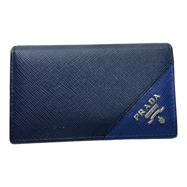 PRADA 名刺入れ ネイビー サフィアーノ 2MC122 PRADA プラダ