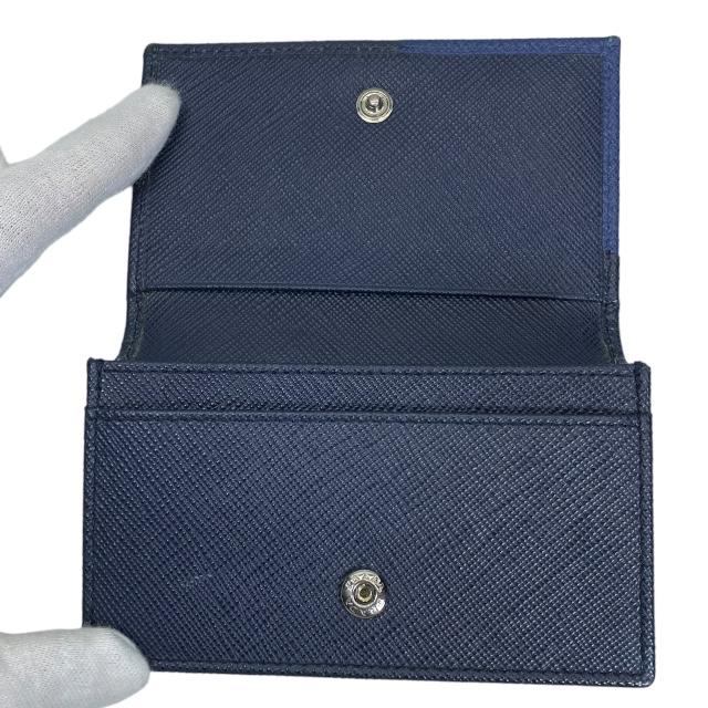 PRADA 名刺入れ ネイビー サフィアーノ 2MC122 PRADA プラダ