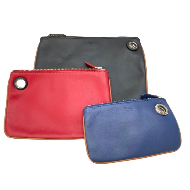 FENDI（フェンディ） 8BS001トリプレット クラッチバッグ セカンド