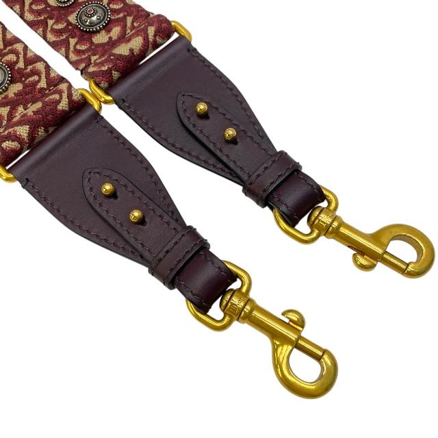 【新品】Dior レッド キャンバス ストラップ クリスチャンディオール Christian Dior ショルダーストラップ