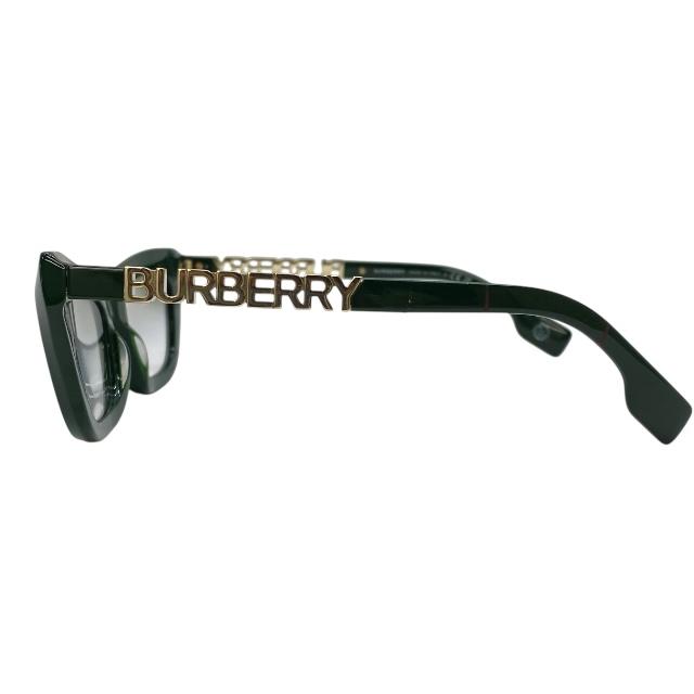 BURBERRY サングラス スクエア グリーン Burberry BE3164 110971 Light Gold Sunglasses for Man