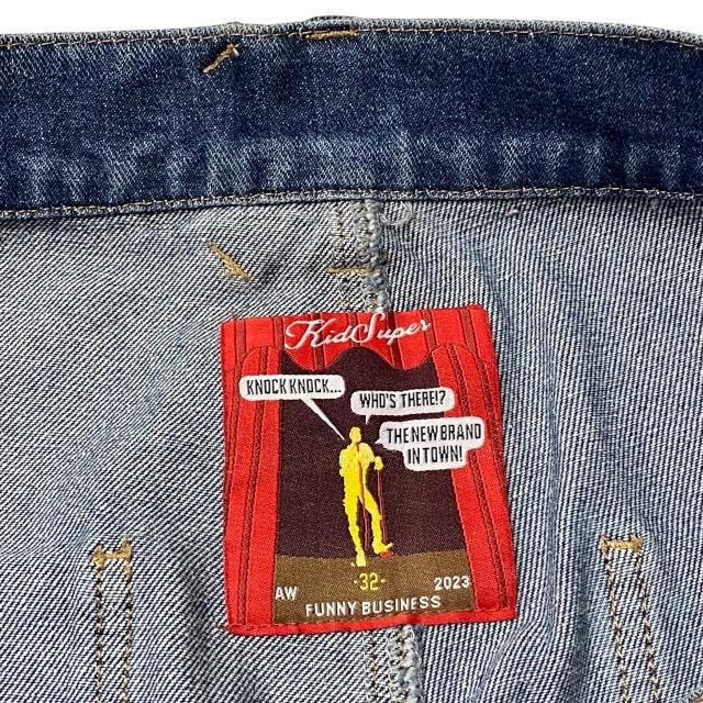 23AW】KidSuper キッドスーパー パッチワーク デニムストレート  