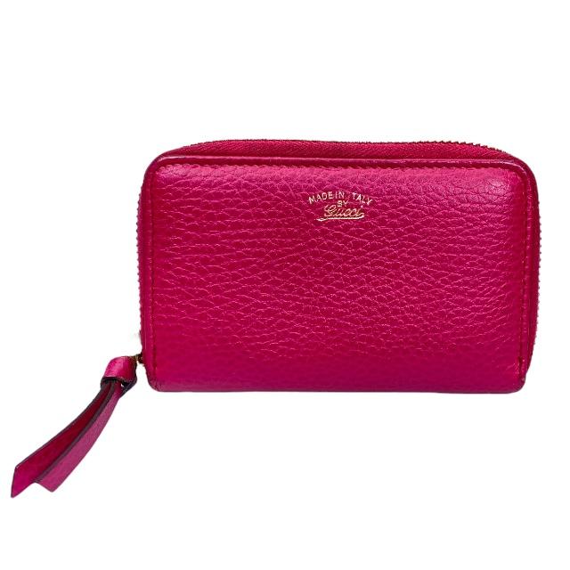 GUCCI グッチ 財布 ラウンドファスナー ピンク コインケース