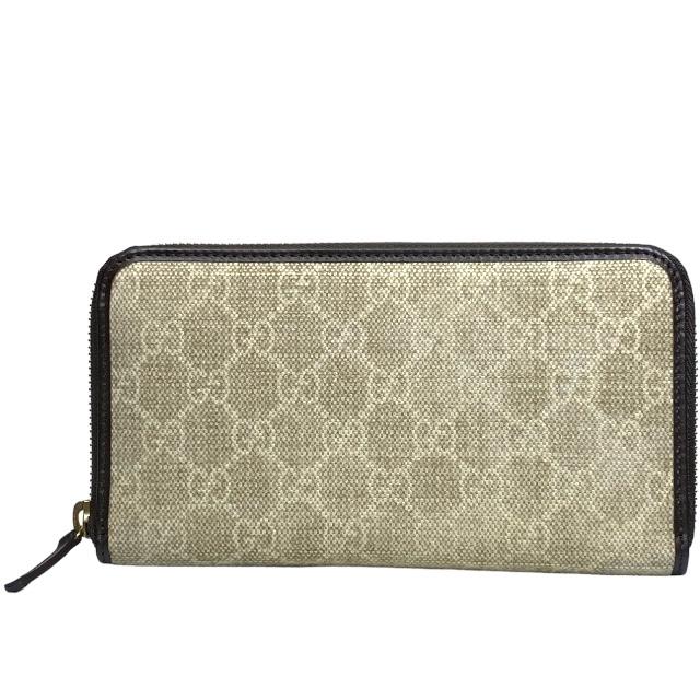 GUCCI / 長財布/--/BEG/総柄/レディース/363423 GUCCI グッチ 363423 財布 長財布 ロングウォレット ラウンド