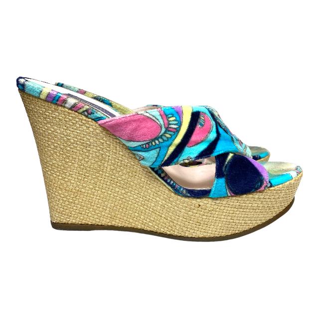 EMILIO PUCCI エミリオ プッチ 773815 ミュール サンダル ウエッジ 