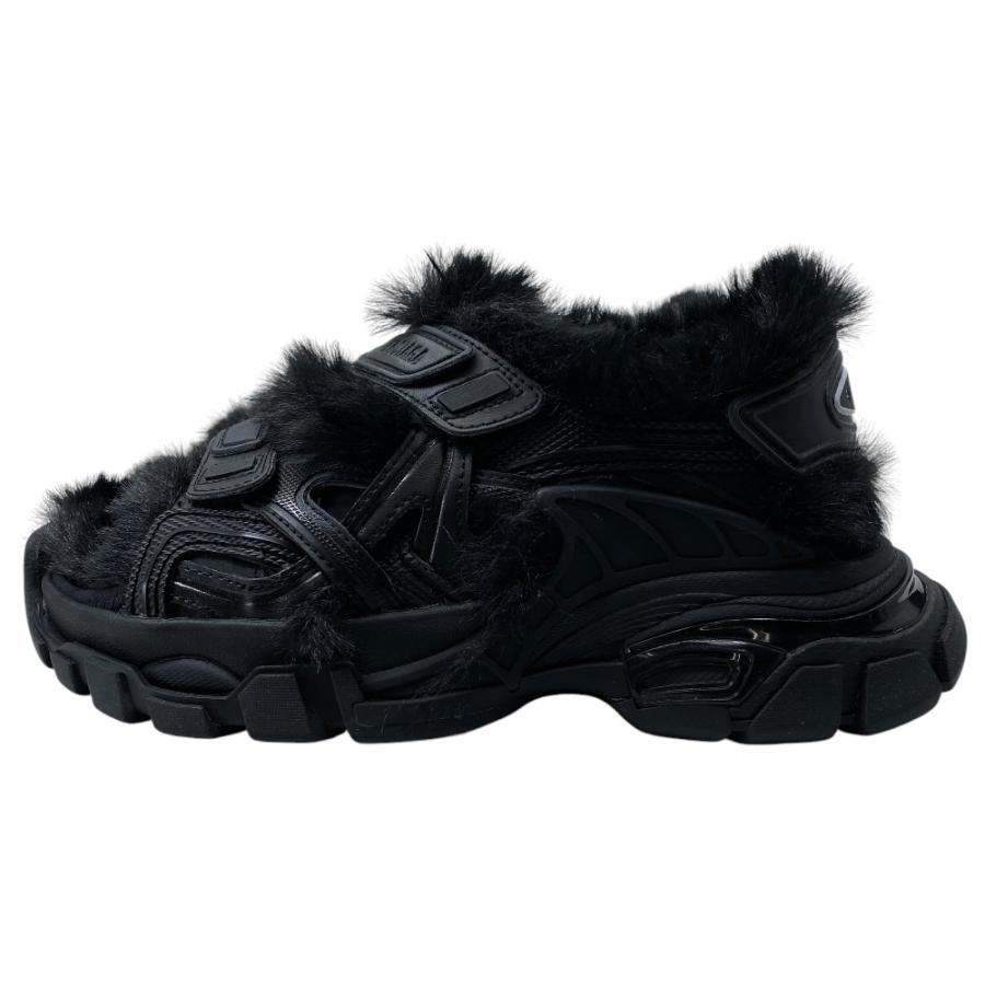 未使用 BALENCIAGA バレンシアガ トラック エコファートリム サンダル 668560 W3CQ3 ラバー フェイクファー ブラック (サイズ35 約22cm) | BALENCIAGA | 02