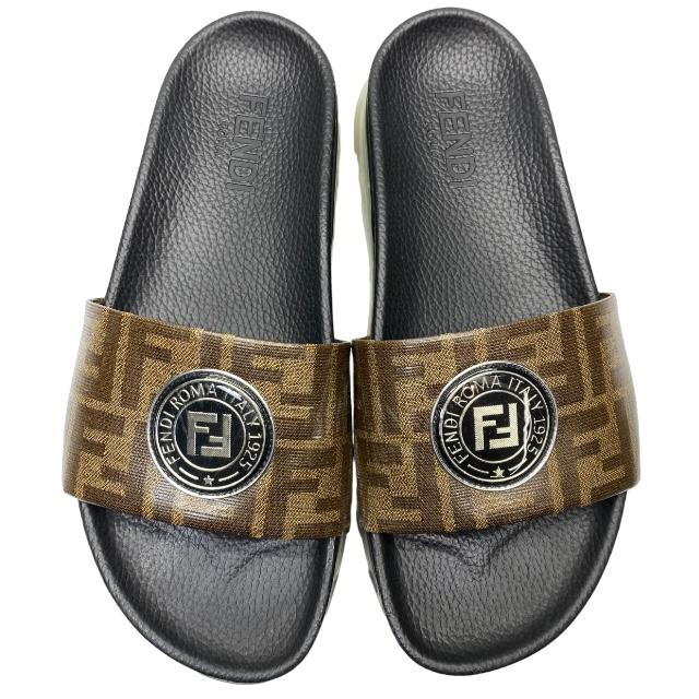 フェンディ　サンダル 楽天市場】FENDI フェンディ FF Logo Slider Slippers 7X1233