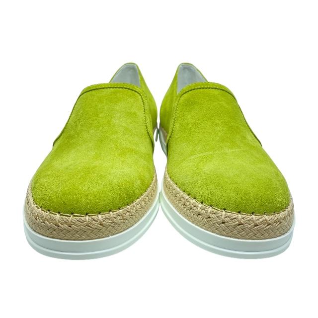 TOD’S スリッポン エスパドリーユ グリーン スエード TOD'S 【未使用】TODS トッズ シューズ スリッポン 靴