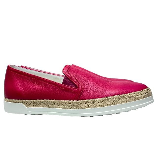TOD'S】トッズ スリッポン ドライビングシューズ レザー 新品 ピンク