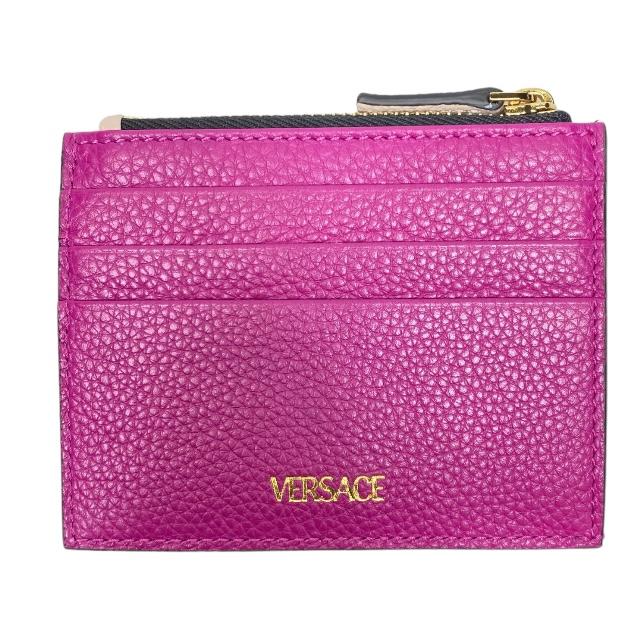 【未使用品】 VERSACE ヴェルサーチ カード入れ コインケース ピンク VERSACE 【未使用】VERSACE ヴェルサーチ ヴィルトゥス カード