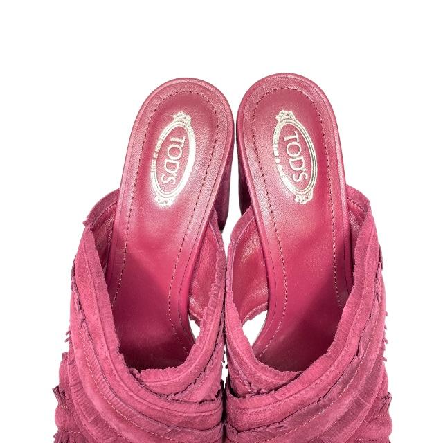 【未着用】TOD’S チャンキーヒール パンプス TOD'S TODS トッズ ヒール パンプス サンダル シューズ ラウンド