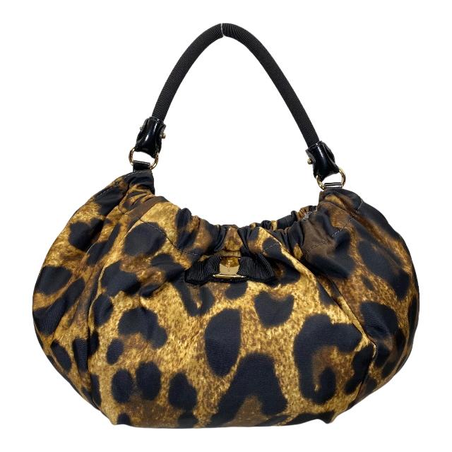 美品】Salvatore Ferragamo フェラガモ ヴァラリボン ハンドバッグ