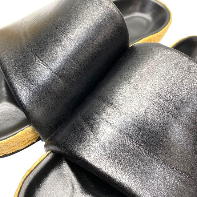 セリーヌ レザー ミュールグレー36サイズ