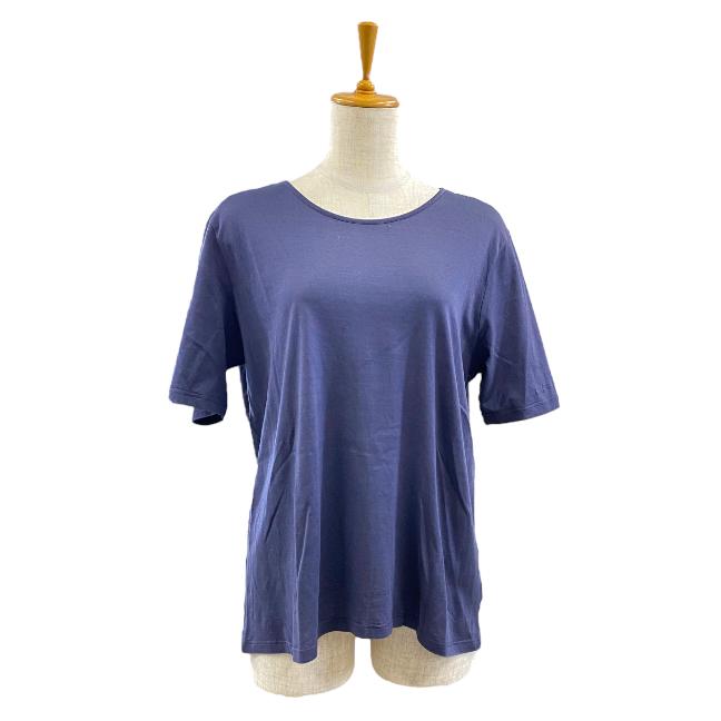 HERMES エルメス トップス カットソー 半袖 Tシャツ ネイビー ロゴ 