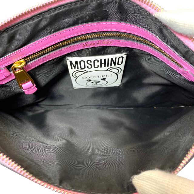 美品】 MOSCHINO モスキーノ テディバニー バッグ クラッチポシェット 