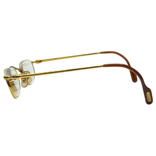 Cartier　フランス製　フルリム メタルオーバル　メガネ Cartier カルティエ 51□23 140 メガネ 眼鏡 老眼鏡 アイウェア