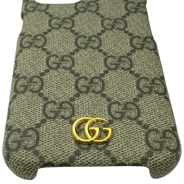 GUCCI グッチ オフディア アイフォンケース スマホケース 763787 iPhone15 GGスプリーム バンパー ベージュ ブラウン | GUCCI | 03
