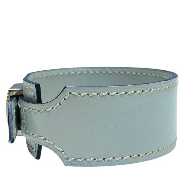 エルメス　アルテミス　レザーブレスレット　グレー HERMES（エルメス） アルテミス ブレスレット バングル アクセサリー