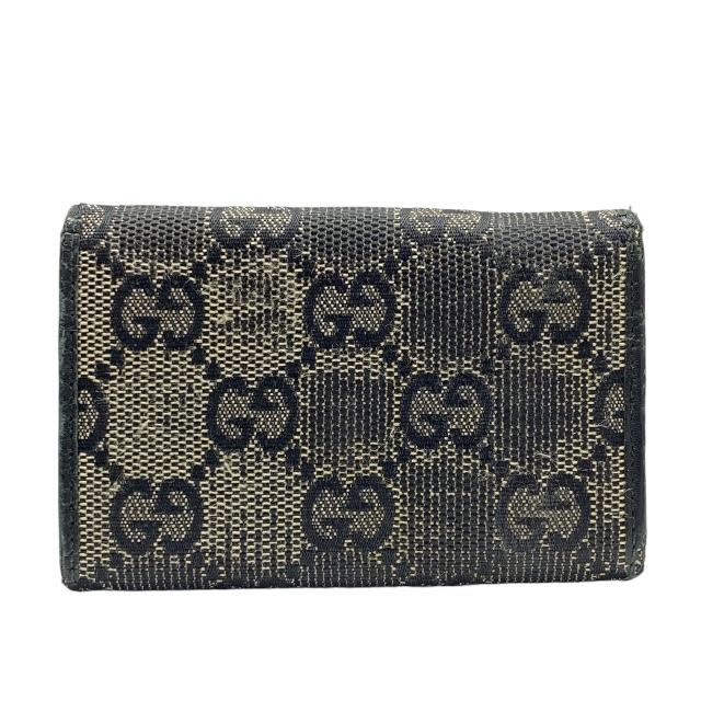 GUCCI（グッチ） 6連 キーケース GGキャンバス レザー ブラック グレー