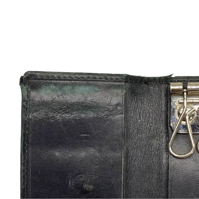 GUCCI（グッチ） 6連 キーケース GGキャンバス レザー ブラック グレー