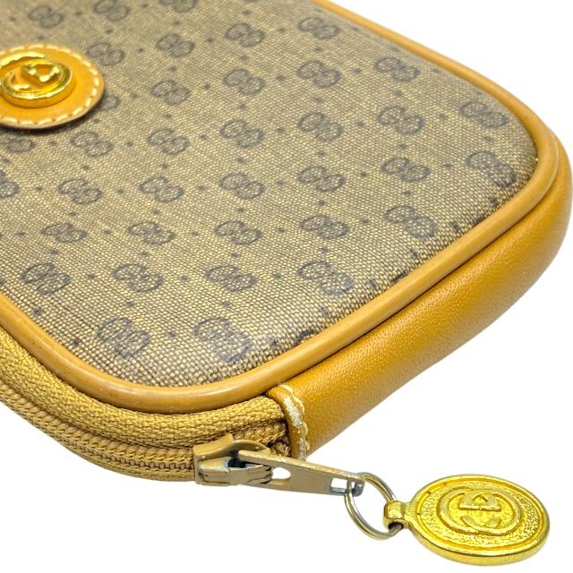 GUCCI（グッチ） マイクロシマ ポーチ 小物入れ メイクポーチ 化粧