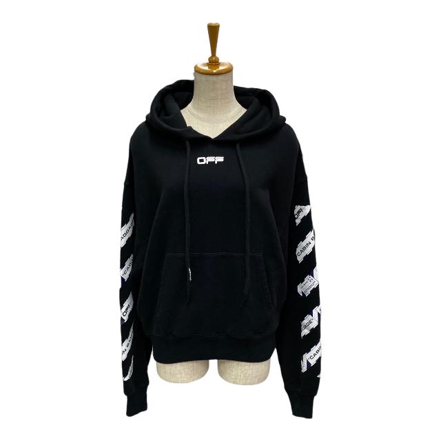 美品】OFF WHITE オフホワイト AIRPORT TAPE HOODIE エアポートテープ