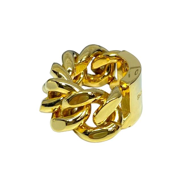 サンローラン　シルバーチェーンリング SAINT LAURENT PARIS サンローラン ダブル チェーンリング 指輪