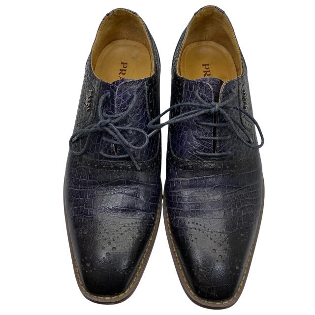 PRADA プラダ ビジネスシューズ ドレスシューズ シューズ クロコ