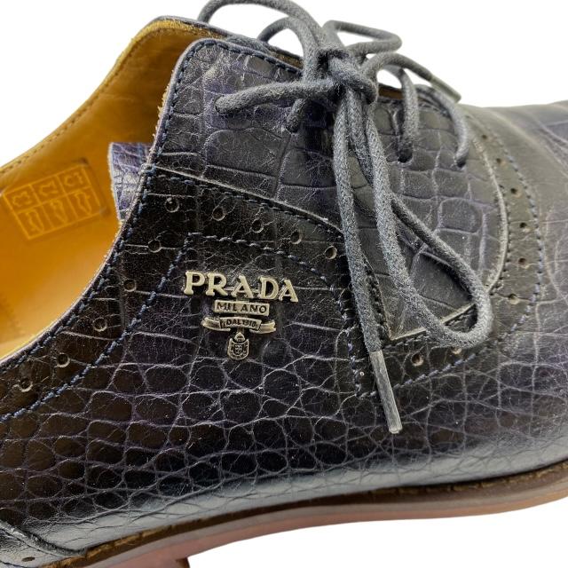 PRADA（プラダ） ビジネスシューズ ドレスシューズ シューズ クロコ型