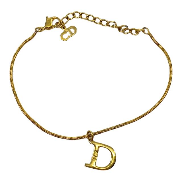 Christian Dior ディオール ブレスレット Dモチーフ チェーン 