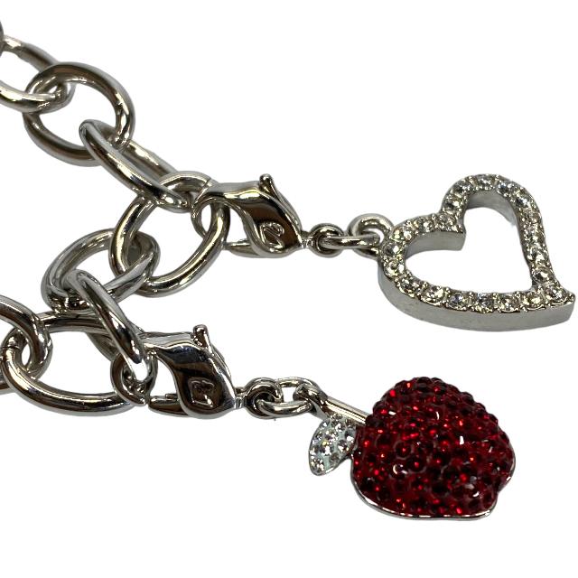 ⭐️未使用⭐️スワロフスキー　ブラック・レッドストーン バングル SWAROVSKI（ブレスレット/バングル ・ ブラック/黒色系）の