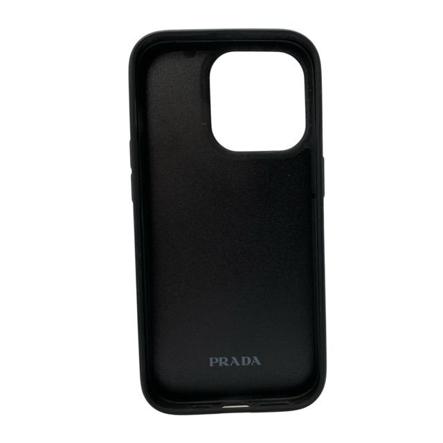 プラダ iPhone 14 Pro パデッドケース アイフォンケース スマホケース ロゴプレート キルティングレザー NERO ブラック PRADA | PRADA | 01