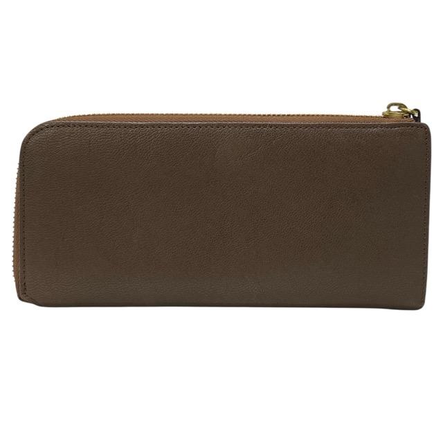 現行 ポーター 109-03818 財布 長財布 ロングウォレット L字ファスナー ジップ  レザー ゴート ベージュ PORTER / PORTER GIRL GEM | PORTER GIRL | 01