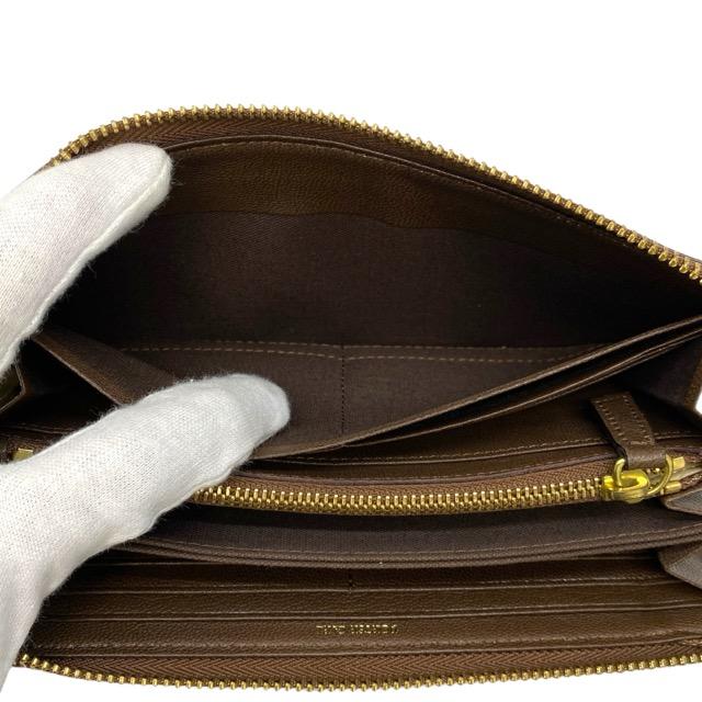 現行 ポーター 109-03818 財布 長財布 ロングウォレット L字ファスナー ジップ  レザー ゴート ベージュ PORTER / PORTER GIRL GEM | PORTER GIRL | 07