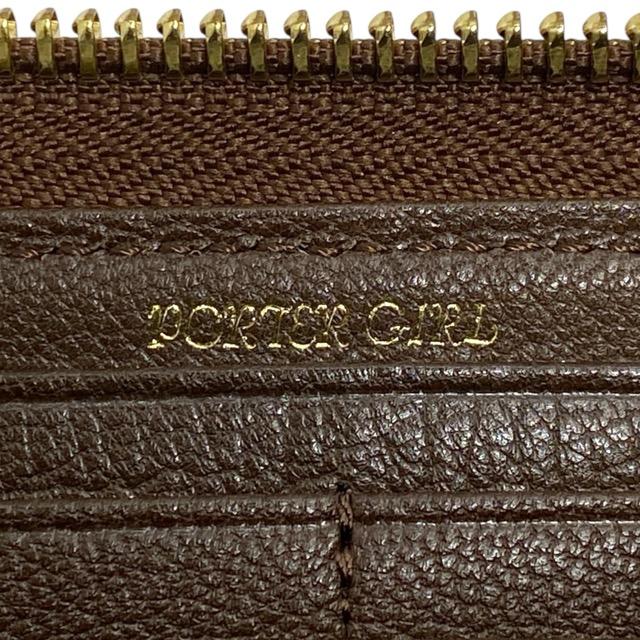 現行 ポーター 109-03818 財布 長財布 ロングウォレット L字ファスナー ジップ  レザー ゴート ベージュ PORTER / PORTER GIRL GEM | PORTER GIRL | 09
