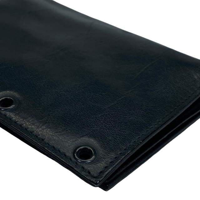 MIU MIU ブラック 二つ折り財布　レザー ミュウミュウ 二つ折り財布 マテラッセ ミニ財布 ブラック レディース