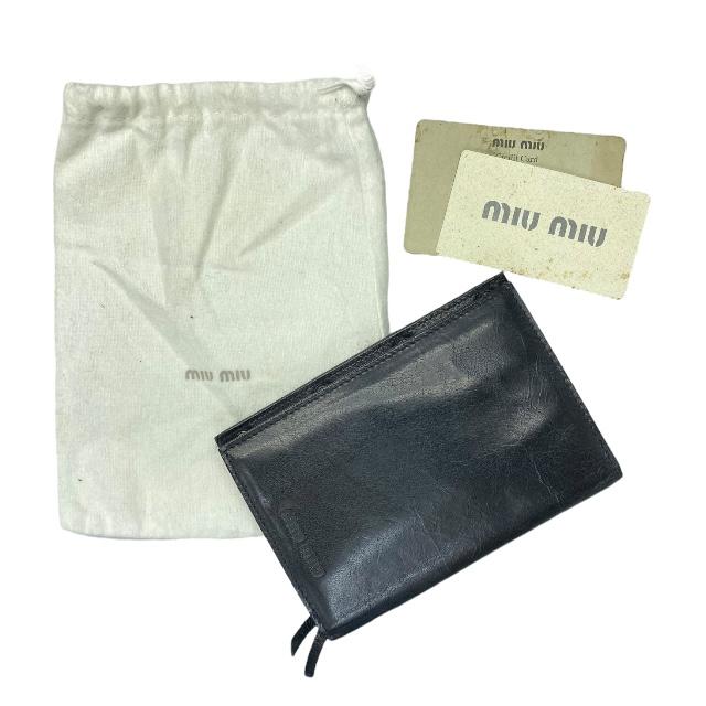 miu miu（ミュウミュウ） 財布 二つ折り財布 折り財布 ミディアム