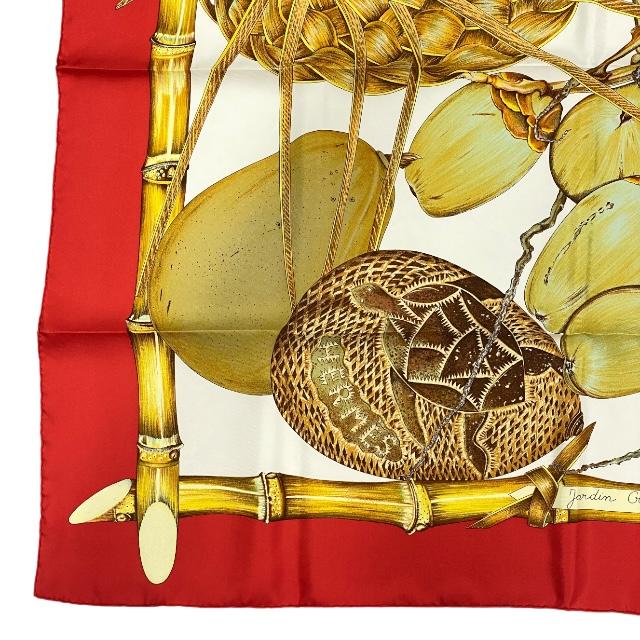 HERMES エルメス スカーフ 大判 カレ90 クレオルの楽園 Jardin