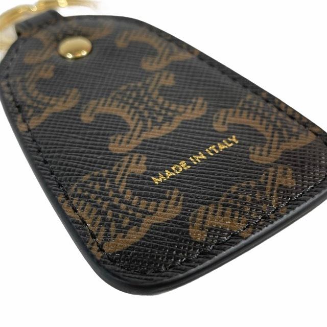 【土日のみセール】CELINE キーリング バッグチャーム トリオンフ CELINE Triomphe(セリーヌ トリオンフ) バッグチャーム