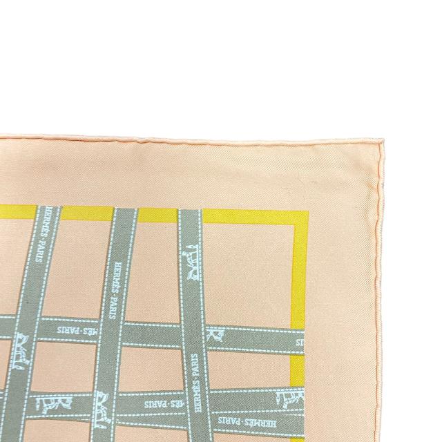 HERMES 【美品】HERMES エルメス カレ45 ボルデュックリボン