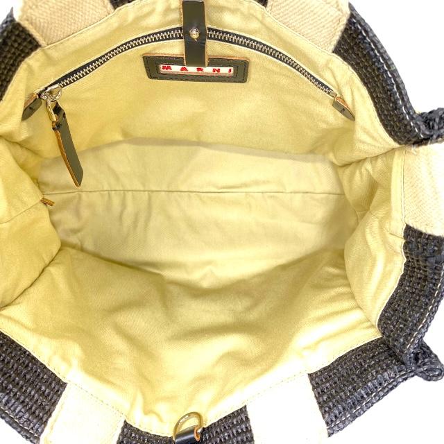 MARNI マルニ 2way ラフィア ハンドバッグ ショルダーバッグ