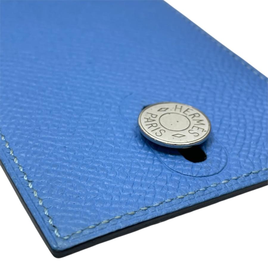 HERMES（エルメス） ディアボロ カードケース 名刺入れ レザー ブルー