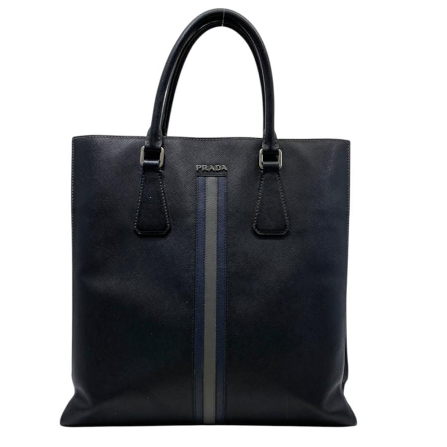 PRADA ブラック ビジネスバッグ レザー製 PRADA（プラダ） トートバッグ ハンドバッグ ビジネスバッグ 2VG083