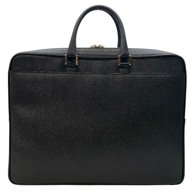 美品✨バーバリー ビジネスバッグ レザー サフィアーノ ブラック ブリーフケース BURBERRY（バーバリー） ビジネスバッグ ブリーフケース ハンドバッグ