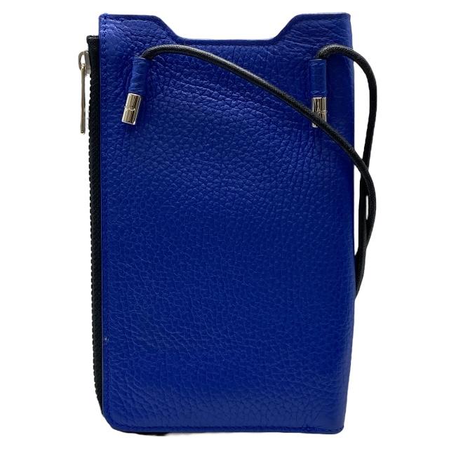 FURLA スマホケース iPhone X XS 対応 ブルー FURLA（フルラ） MAN TECHNICAL PHONE HOLDER フォンホルダー スマホ