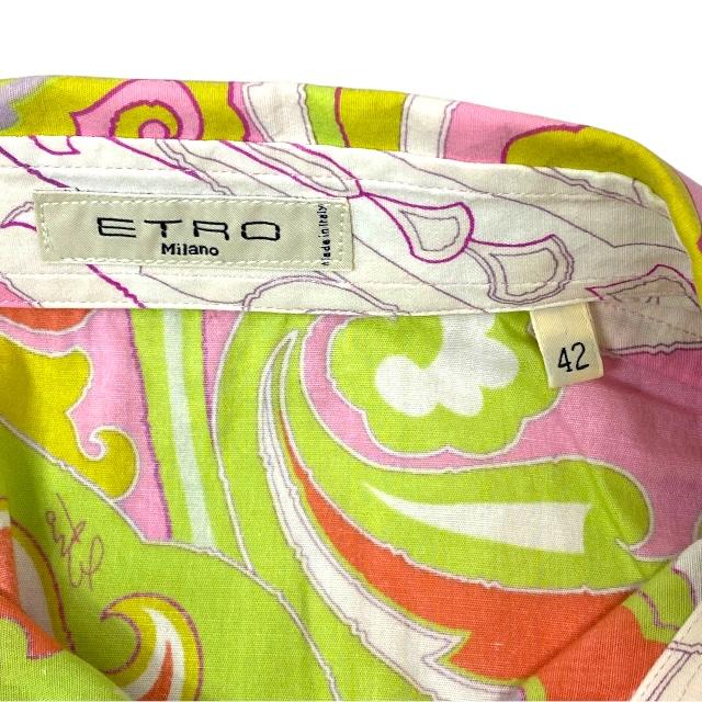 ETRO（エトロ） トップス Yシャツ 長袖 シャツ 総柄 ポリウレタン
